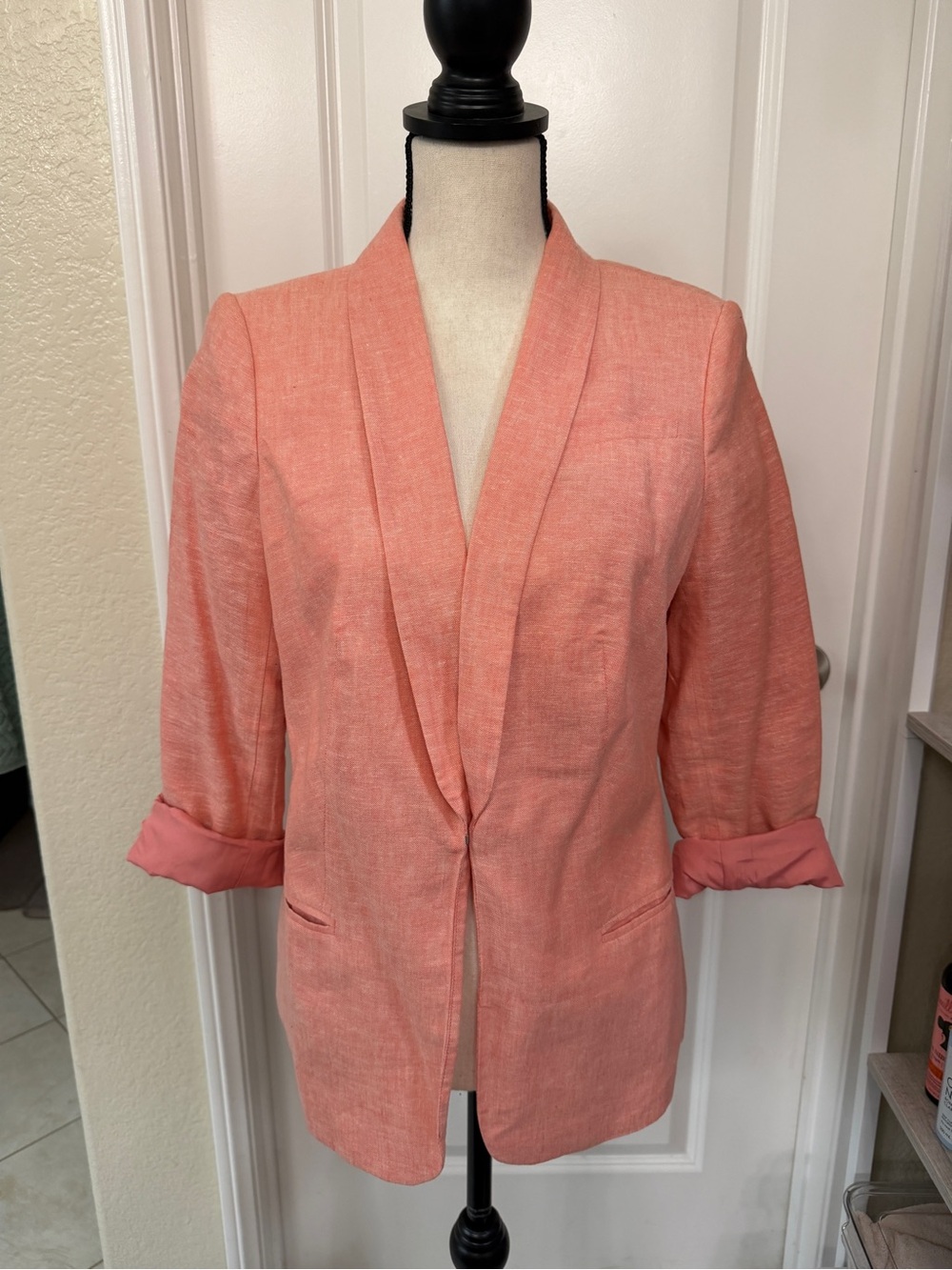 The Limited Coral Open-Front Blazer